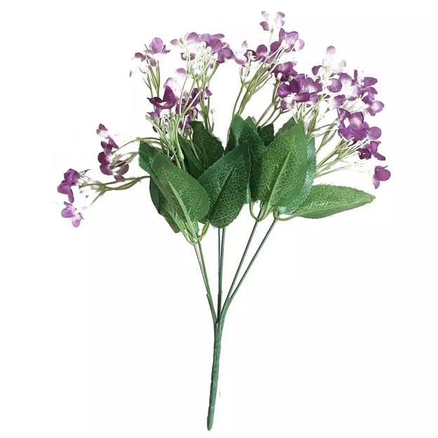 Букетик цветов искусственных 6 веток (54 цветочка) 949-02 34см фото 4