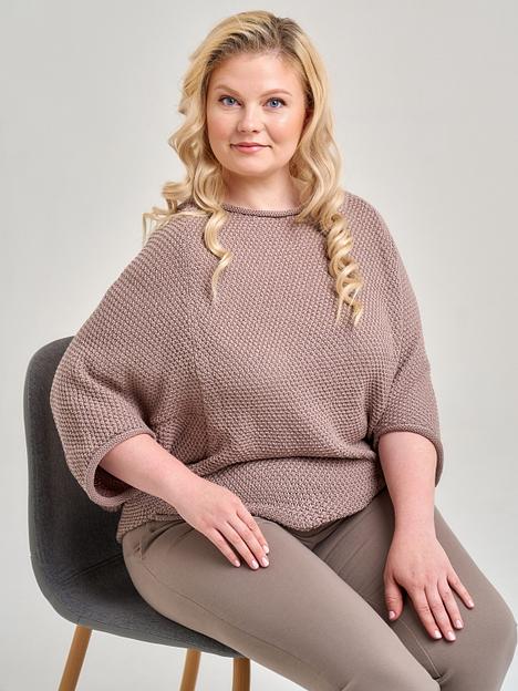 Кардиган Аванта коричневый 44-52, 54-62 ОПТ фото 5