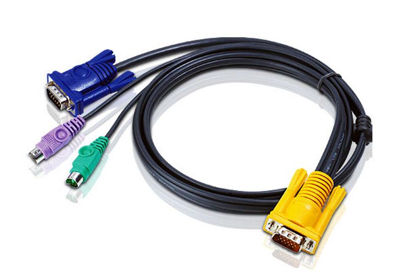 Кабель ATEN CABLE SP15M -- HD15M/MINIDIN6M; 6M (2L-5206P) фото 1