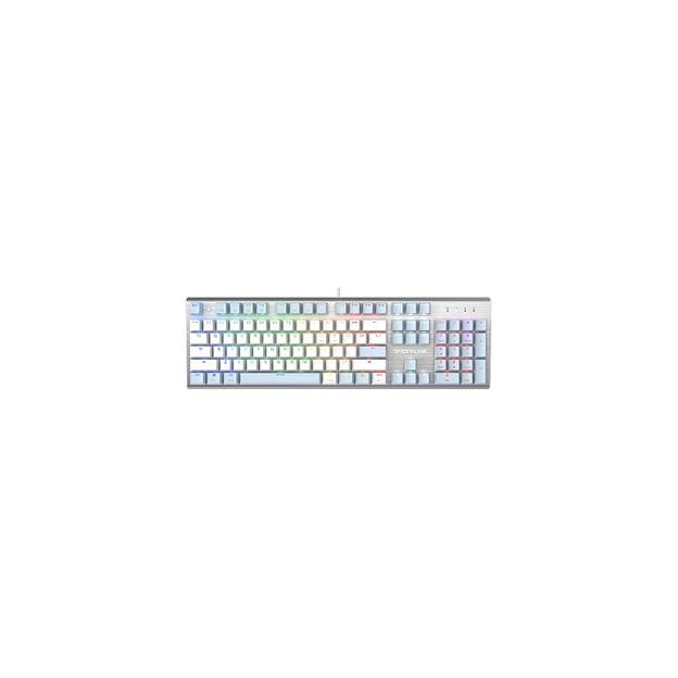 Клавиатура A4TECH Fstyler FS100 Neon, USB, синий фото 1