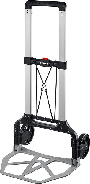STAYER PROTruck, до 120 кг, из алюминиевого сплава, платформа 48.5 х 35 см, колеса d 16 см, вес 5 кг, складная хозяйственная тележка (38755-120) фото 1
