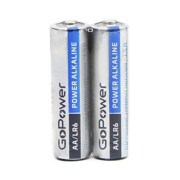 Батарейка GoPower LR6 AA BL2 Alkaline 1.5V (2/24/480) блистер (2 шт.) Батарейка GoPower LR6 AA (00-00019861) фото 3