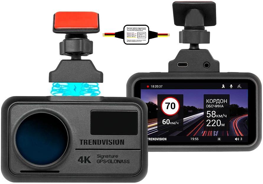 Видеорегистратор TrendVision TDR-725 Real 4K Max черный 8Mpix 2160x3840 2160p 170гр. GPS NT96670 фото 1