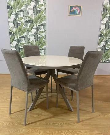 Стол круглый обеденный раздвижной опт фото 4