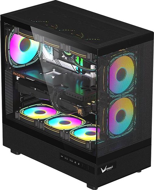 Корпус Formula Crystal Z8 COSMIC черный без БП ATX 6x120mm 1xUSB2.0 1xUSB3.0 1xUSB3.1 audio bott PSU фото 4