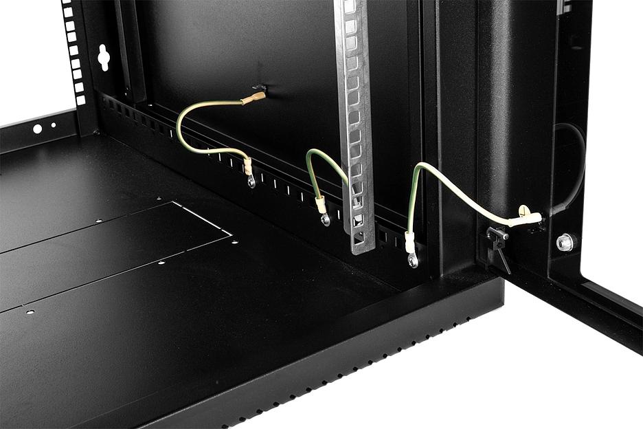 ЦМО Шкаф телекоммуникационный настенный 12U (600? 650) дверь стекло, цвет черный (ШРН-12.650-9005) фото 5