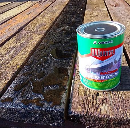 Мастика резино-битумная «Щит» (3 кг.) фундаментная, антикоррозийная фото 3