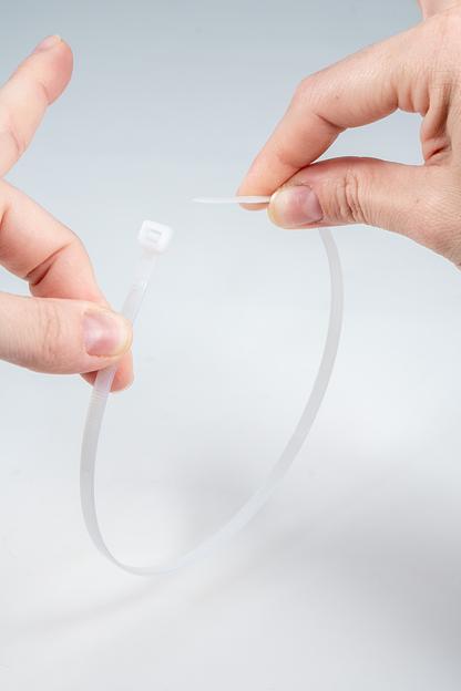 кабельная стяжка/ нейлоновый хомут 2,5*100 белый фото 1