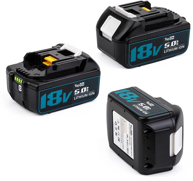 Батарея аккумуляторная TopON TOP-PTGD-MAK-18-5.0 18В 5Ач Li-Ion (103247) фото 1