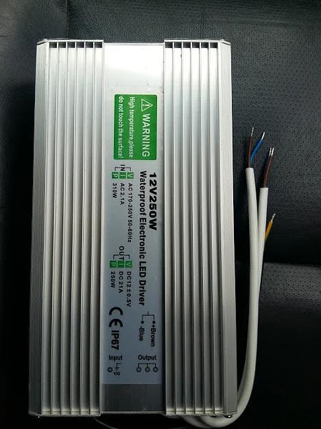 Блок питания 12V/20,1А/250W IP67 фото 3