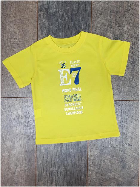 Футболка для мальчика Золотой ключик жёлтая, опт фото 1