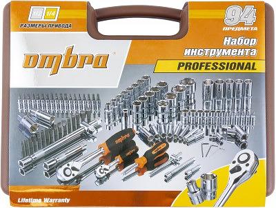 OMT94S Набор инструмента универсальный 1/4", 1/2"DR, 94 предмета Ombra фото 3