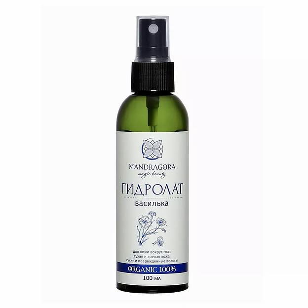 Натуральный гидролат василька, спрей для лица и волос Mandragora magic beauty 100 мл ОПТ фото 3