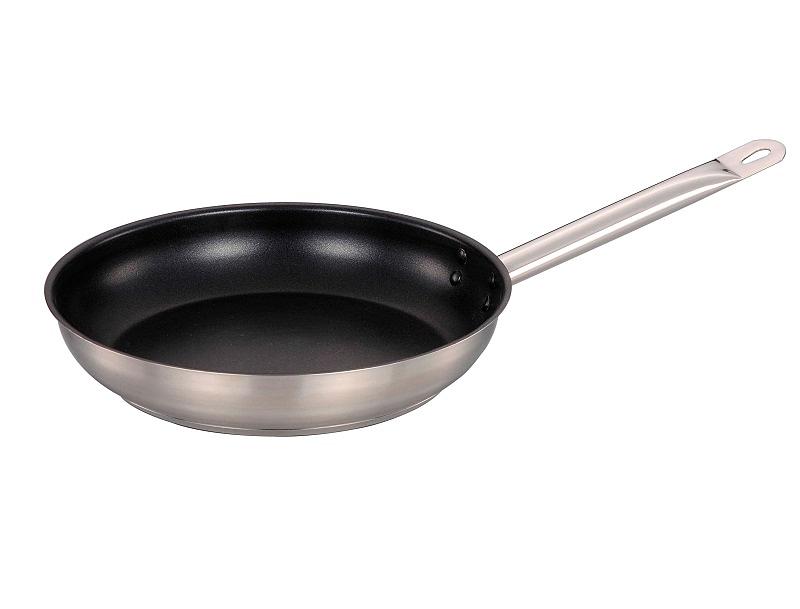 Сковорода d=24 см. h=5 см. нерж. с антиприг. покрыт. (индукция) MGsteel /1/6/ фото 1