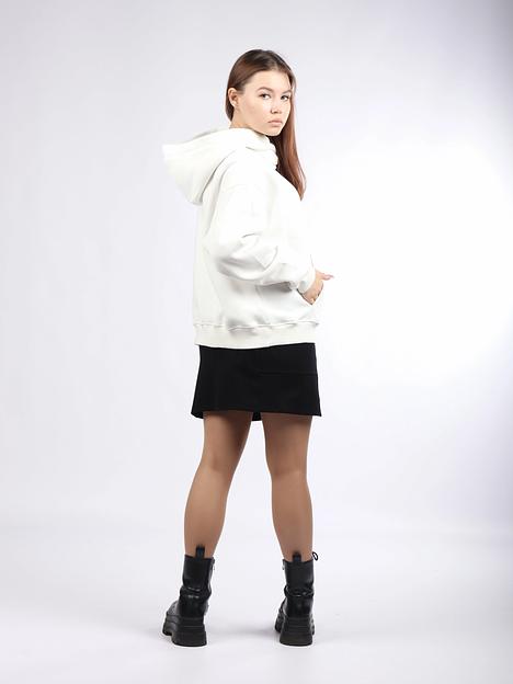 Худи женская OKSMILE белая фото 6