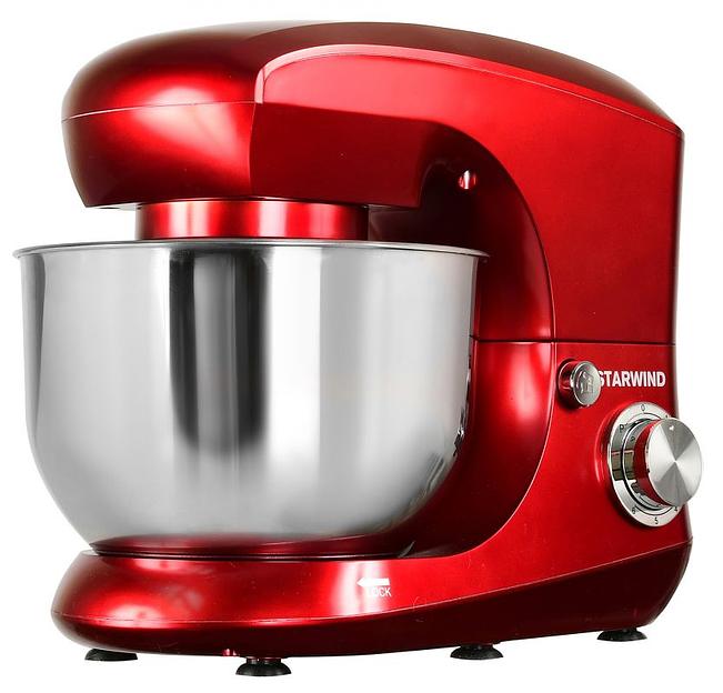 Миксер планетарный Starwind SPM5184 1000Вт красный фото 1