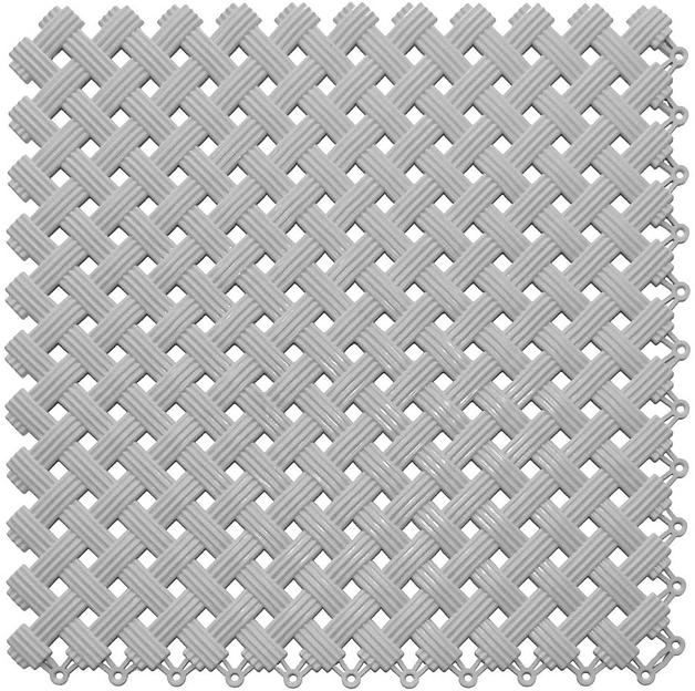 Aqua – антискользящее дренажное покрытие, Цвет Серый RAL 7035, Толщина модуля 9 мм. фото 1