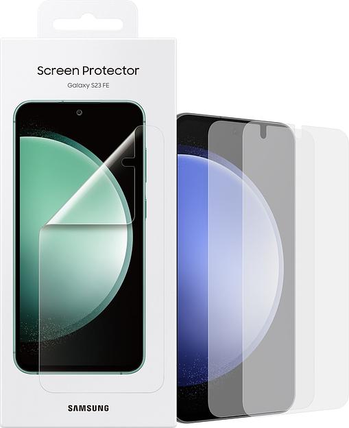 Защитная пленка для экрана Samsung прозрачный для Samsung Galaxy S23 FE прозрачная 2шт. (EF-US711CTEGRU) фото 4