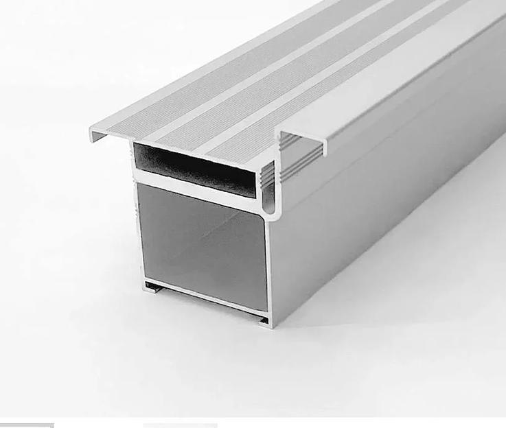Алюминиевый профиль IDoors для скрытых дверей 42 мм серый под заказ фото 1