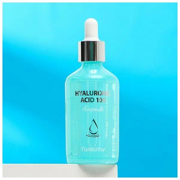Высококонцентрированная сыворотка с гиалуроновой кислотой FARM STAY Hyaluronic Acid 100 Ampoule ОПТ фото 3