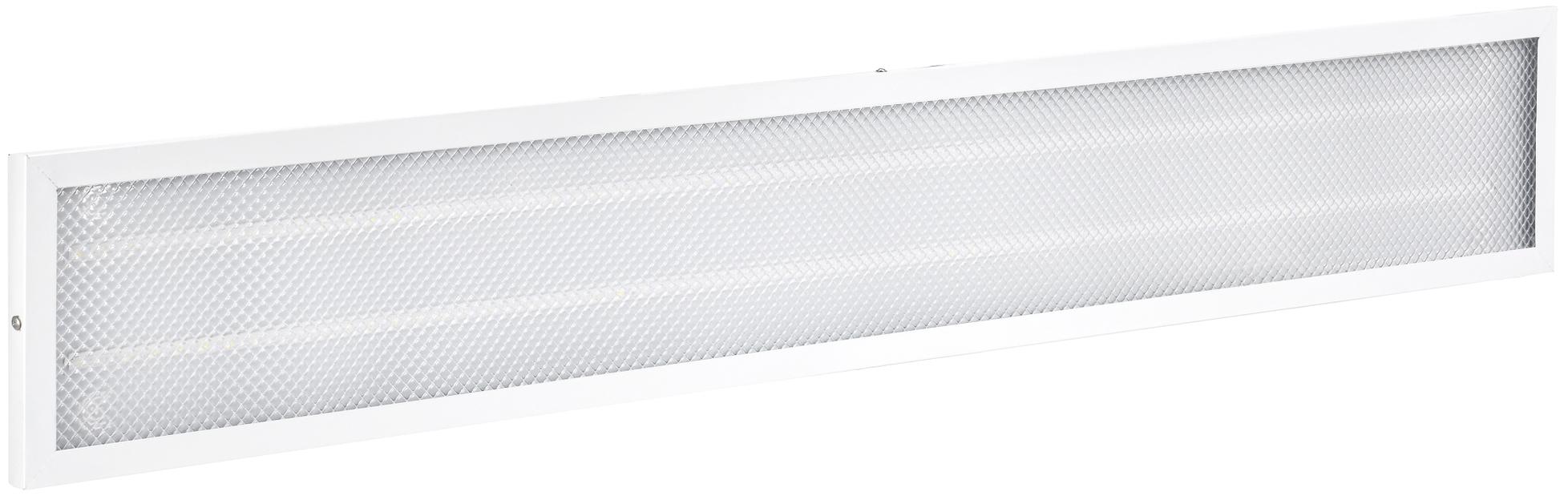 Iek LDVO2-6567-36-4000-K01 Светильник светодиодный ДВО 6567-P 36Вт 4000К 1200х180х20 призма {аналог люм.свет. 2х36 накладных или в потолок Армстронг} фото 1