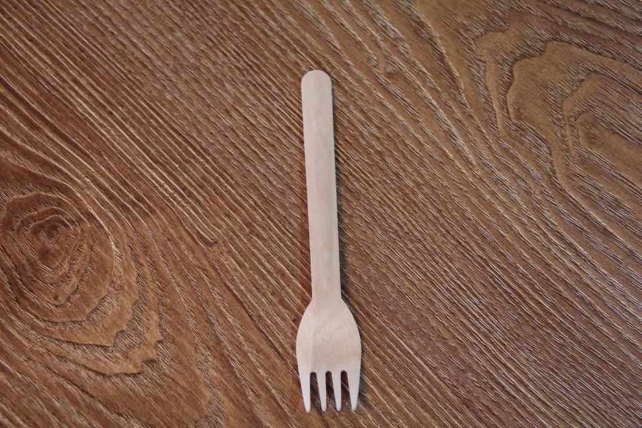 Набор одноразовых вилок 160 мм, в бумажном крафт-пакете (10 шт) фото 7
