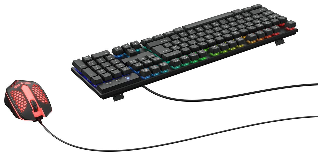 Клавиатура + мышь Оклик GMNG 400GMK клав:черный мышь:черный USB фото 3