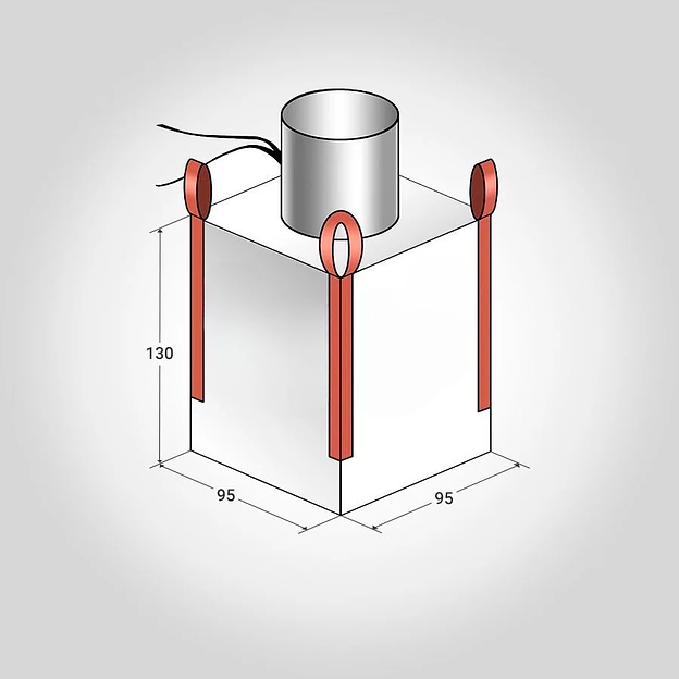 Биг Бэги МКР 4-х и 2-х стропные, верх загрузочный клапан, низ глухой фото 1