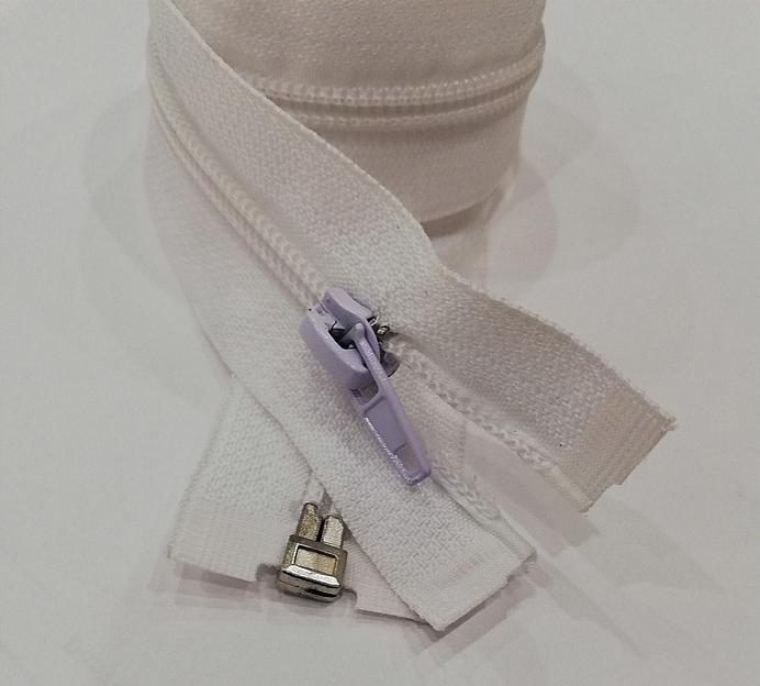 Молния спираль №5 80см. 1 зам. Белый фото 1