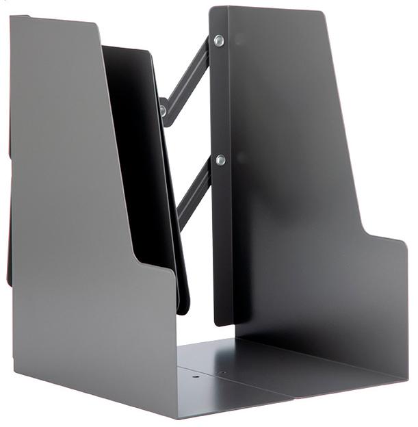 Подставка-ограничитель для книг Deli 78641-02 415х220мм серый фото 1