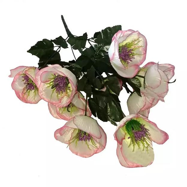 Букет маков на 11 голов 60см 324-465 фото 3