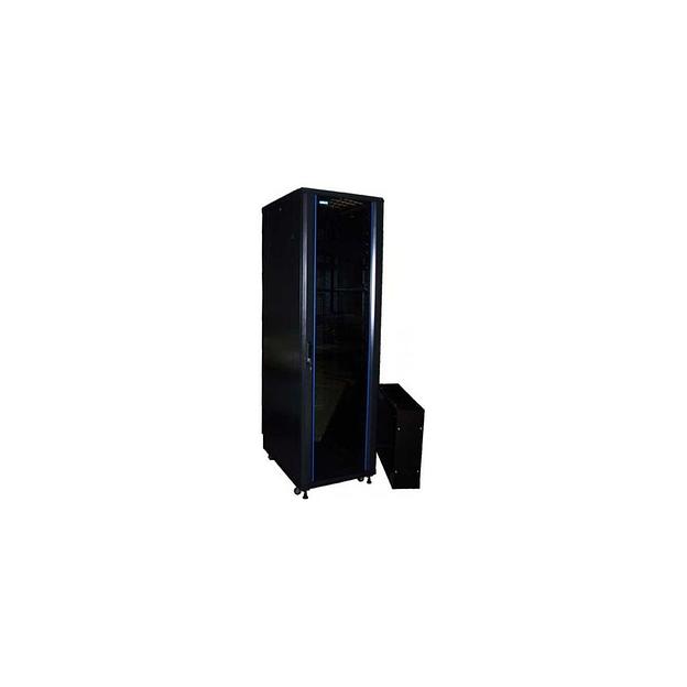 Шкаф серверный LanMaster TWT-CBB-22U-6X8-G1 напольный, стеклянная передняя дверь, 22U, 600x800 мм фото 1