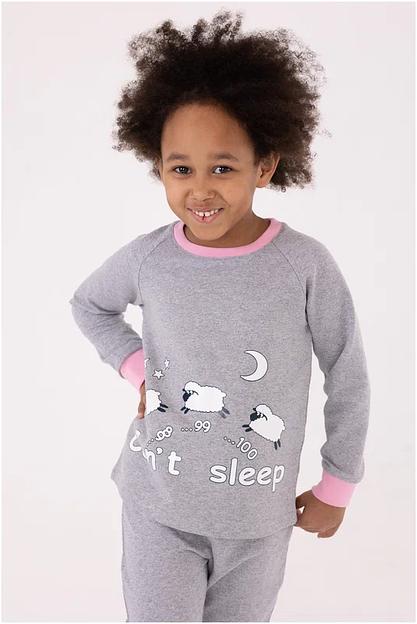 Пижама Золотой ключик, брюки, лонгслив, манжеты, розовая ОПТ фото 3