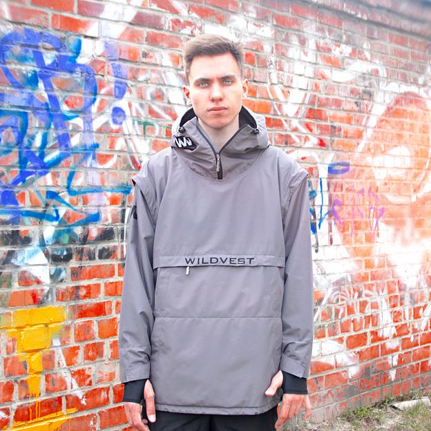 Сноубордический анорак WVX Stil серый ОПТ фото 6