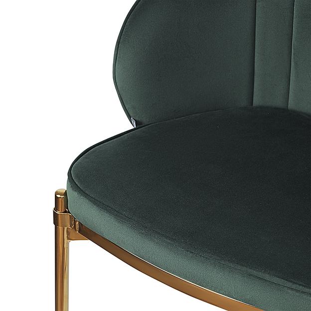 Стул полубарный Coral, велюр, темно-зеленый фото 4