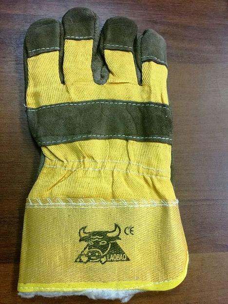 Перчатки Ангара спилковые комбинированные утепленные ОПТ фото 1