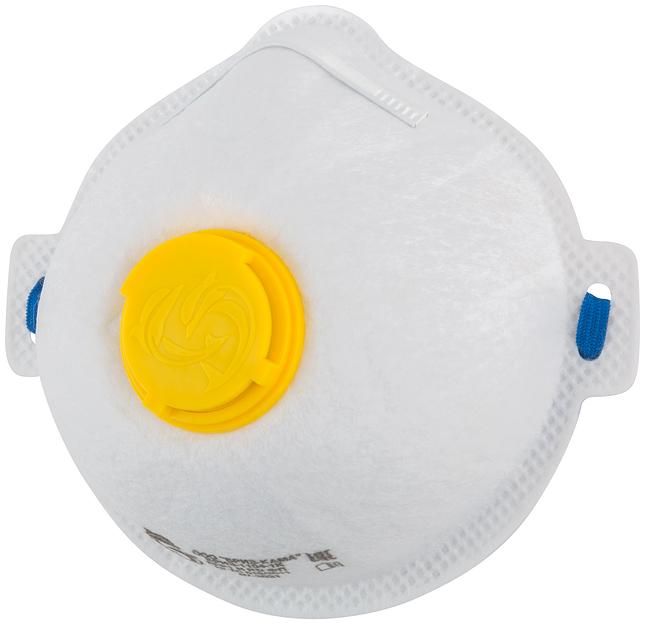 Полумаска фильтрующая, FFP1, полипропиленовая, 3-х слойная с клапаном фото 2