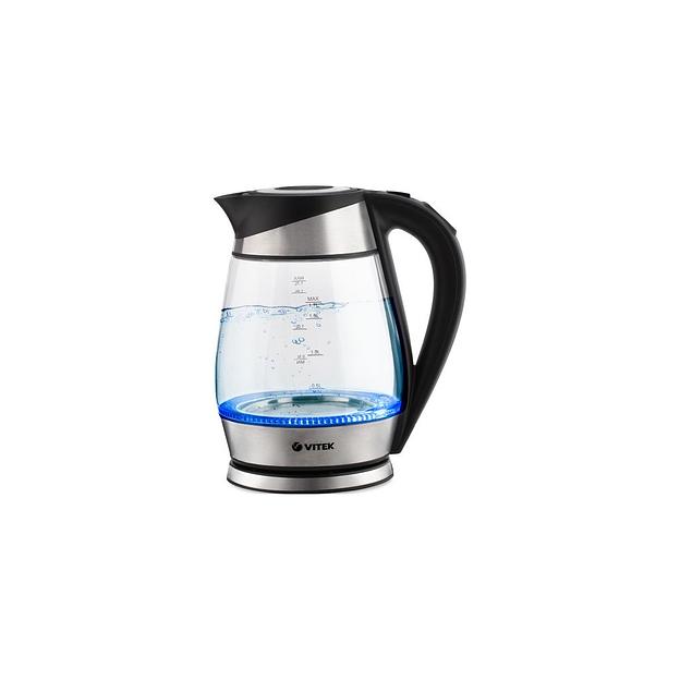 Чайник электрический Vitek VT-1177, 2200Вт, серебристый фото 1