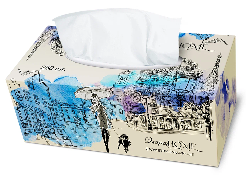 Салфетки ЭлараHome картонная пачка, опт фото 1