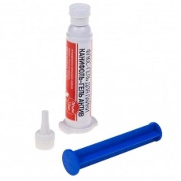 REXANT (09-3686) Флюс-гель для пайки КАНИФОЛЬ-ГЕЛЬ АКТИВ 12мл (шприц) фото 1