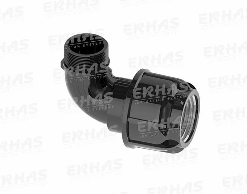 Компрессионное колено с наружной резьбой Erhas ОПТ фото 1
