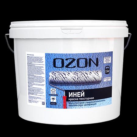 Краска текстурная с кварцевым песком OZON Иней ВД-АК-263-15 белая опт фото 1