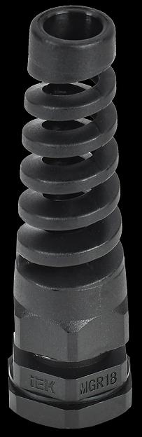 Сальник MGR 18 с гибким отводом d=5-10мм IP68 черный IEK фото 1