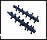 Вал под ножи для почвофрезы 1GQN-180 L=920 мм 21 креп. (комплект) фото 1