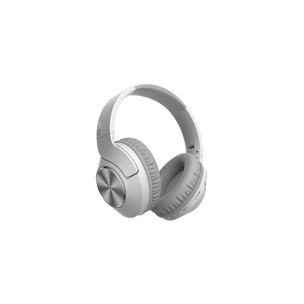 Наушники A4TECH 2Drumtek BH300, Bluetooth, мониторные, белый/серый [bh300 grayish white] фото 1