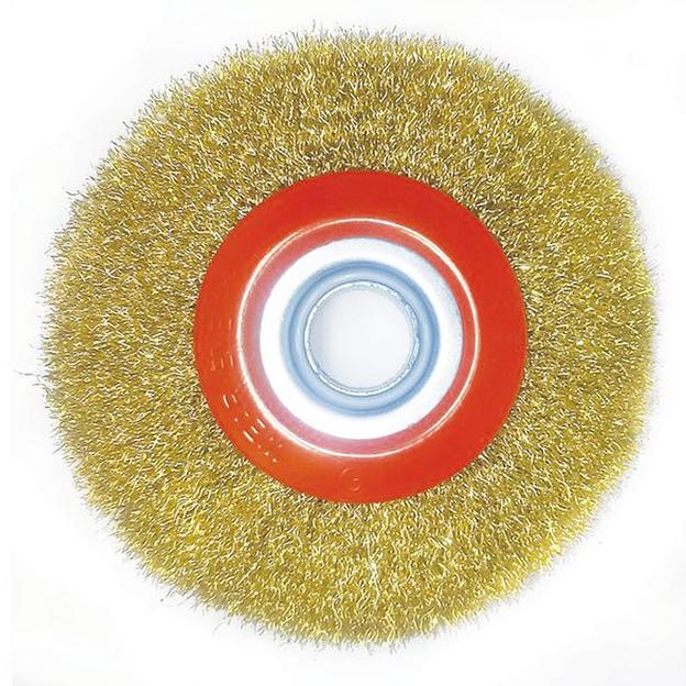 Щетка Плоская Латунированная (150 Мм) Для Болгарки Shua фото 1