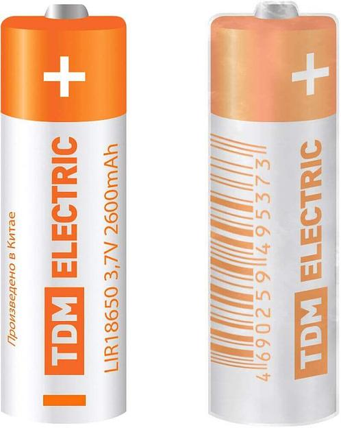 Аккумулятор LIR18650 3,7 В 2600 мА*ч Li-Ion TDM фото 1