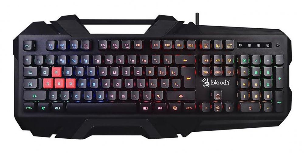 Клавиатура A4Tech Bloody B150N черный USB for gamer LED фото 1