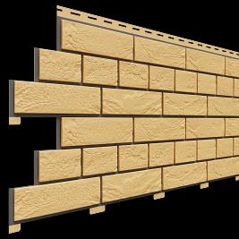 Фасадная панель Доломит,Кирпич Славянка,Желтый фото 1