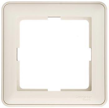 Systeme electric KD-1-28 W59 1-постовая РАМКА, СЛОНОВАЯ КОСТЬ фото 1